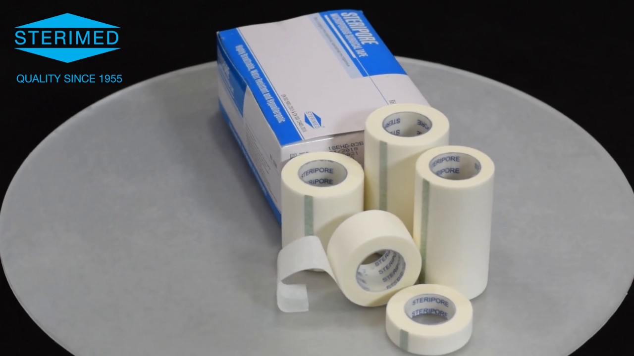 Steripore surgical tape rolls